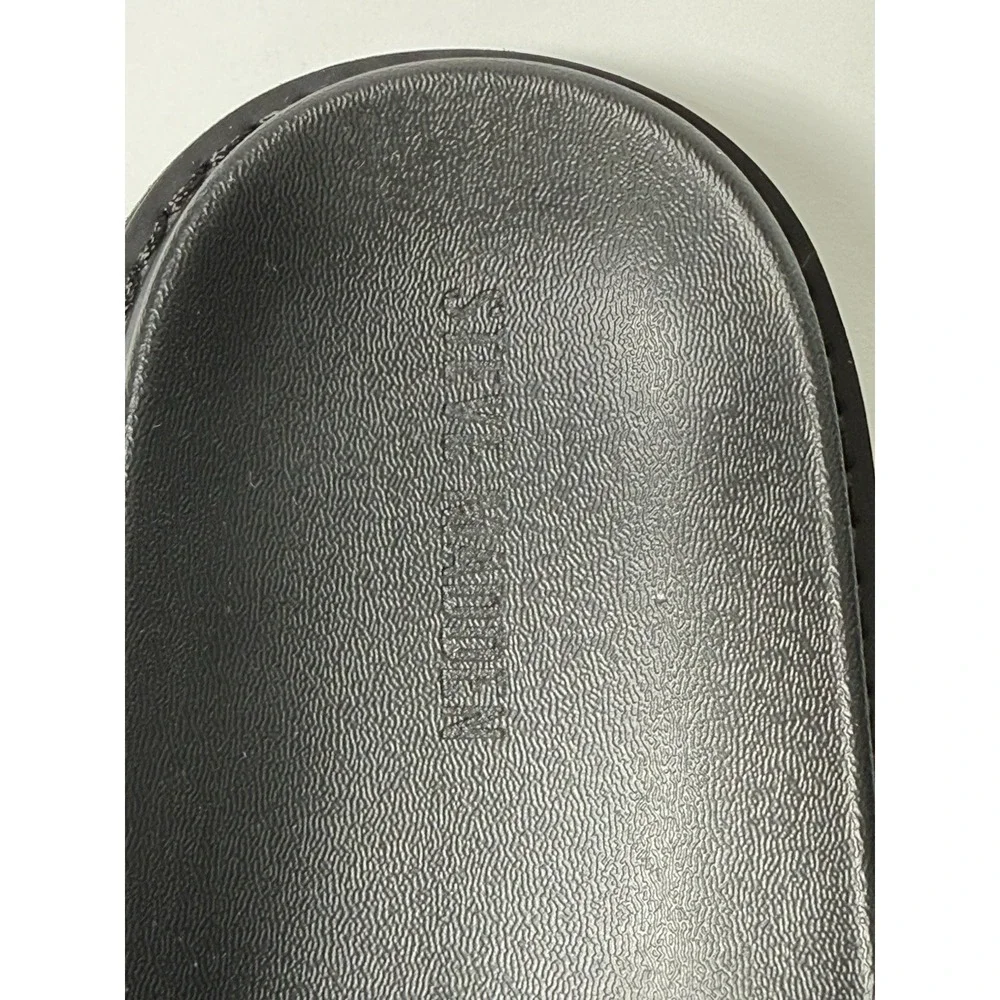 Steve Madden P-ONYX Black Woven Slide Sandals Men's Size 11M EUC Comfort Travel